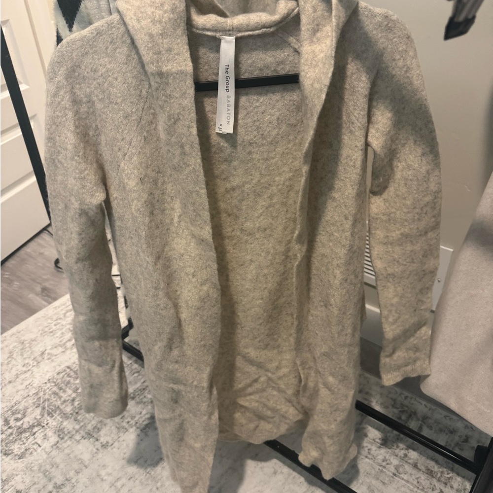 Aritzia Cream Wool Cardigan Jacket
